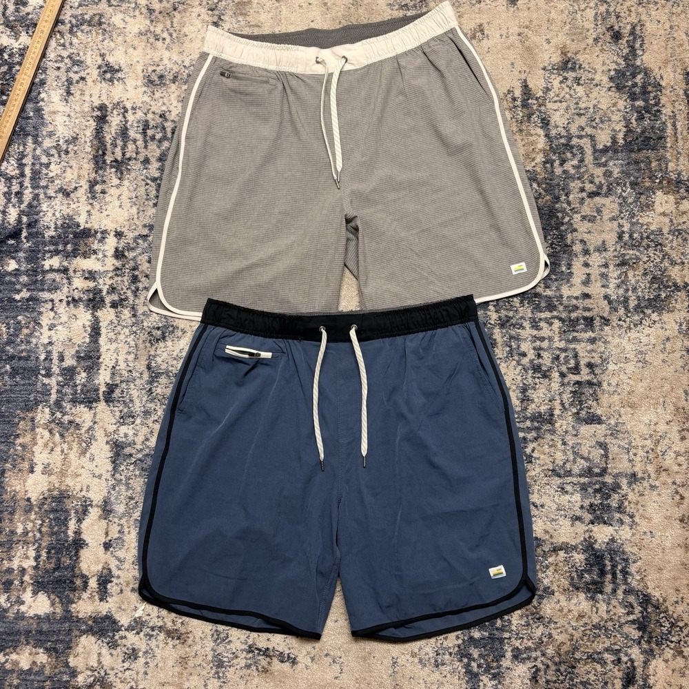 Lot Of 2 Vuori Banks Shorts Mens 2XL 8" Stretch Performance Workout V330 EUC